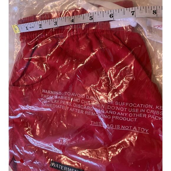 Watermen+ Red‎ Lifeguard Board Shorts XS NWT Swim Trunks Drawstring - Picture 5 of 5